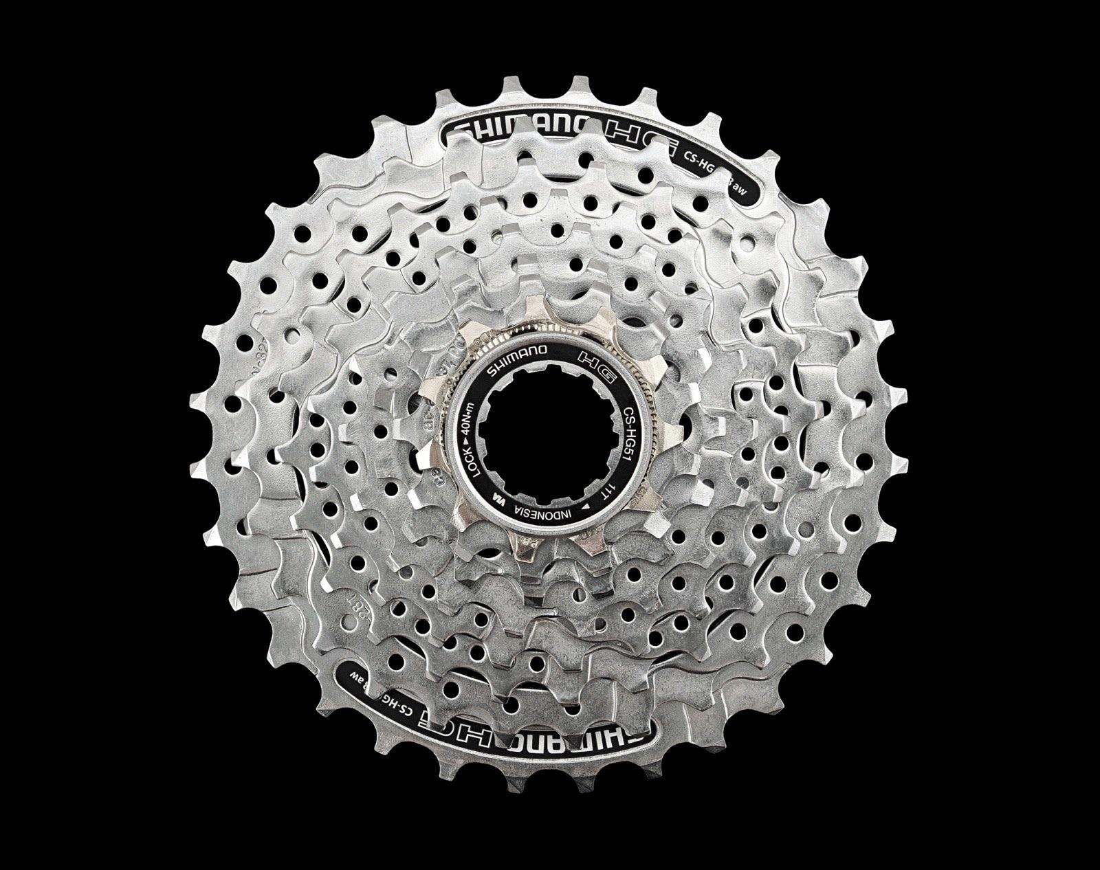 Cassette en ketting van een fiets