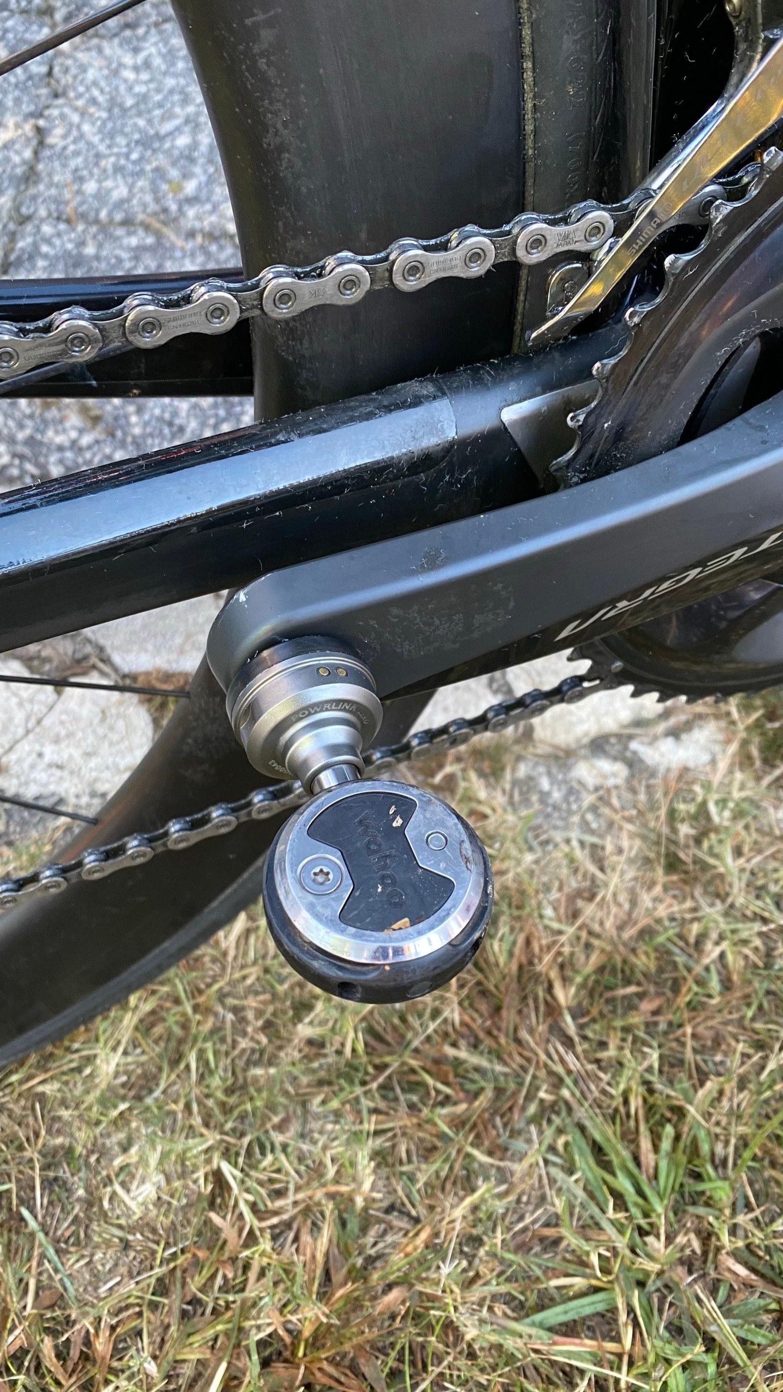 Powermeter gemonteerd op een crank