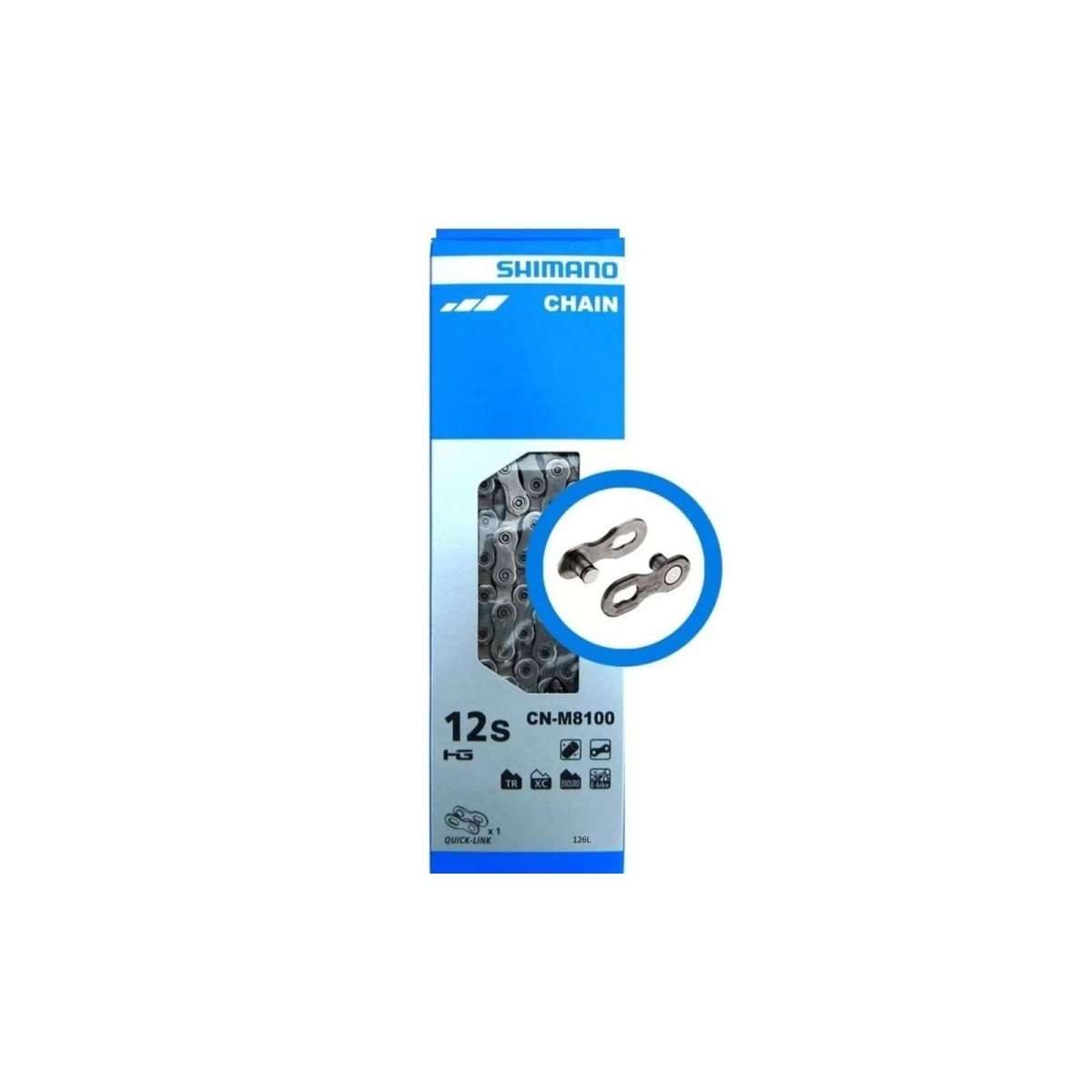 Shimano Ketting 12-speed XT M8100 126 Schakels Met QuickLink
